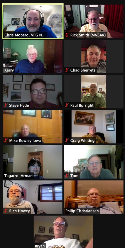 Informal state Zoom meeting in May