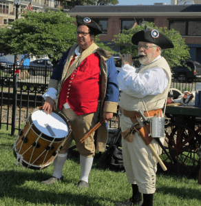 Drum and fife players at the July 4th celebration